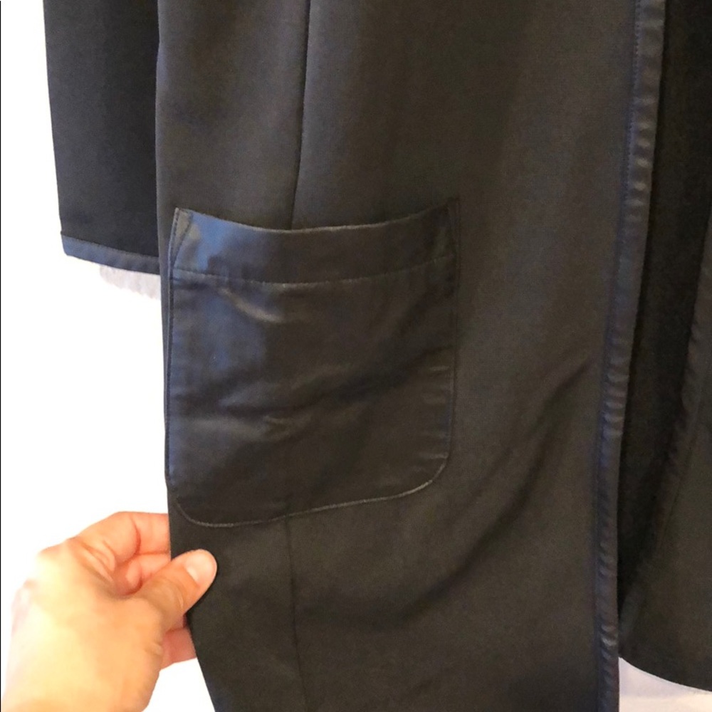 NWT! {Chico’s}-Size 1- Black Ottoman Duster Jacket - Picture 2 of 8